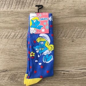 Smurfs Blue and Yellow Women's Socks